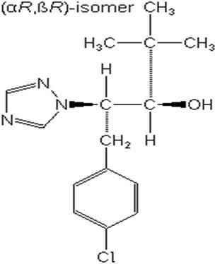 Paclobutrazol 多效唑 结构式.jpg